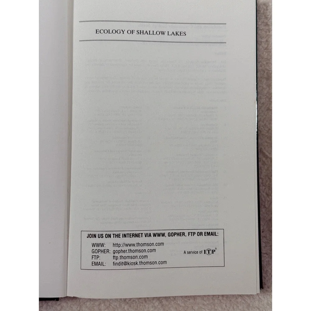 Ecology of Shallow Lakes (Population and Community Biology Series) Scheffer 1998